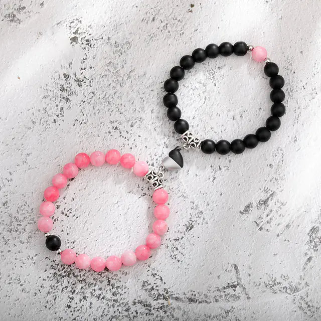 Magnetic Couple Bracelets – Natural Stone Love Gift 💫