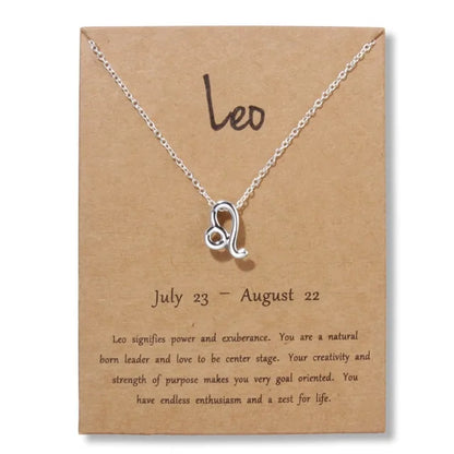 Gold Zodiac Pendant Necklace – Choose Your Star Sign ✨
