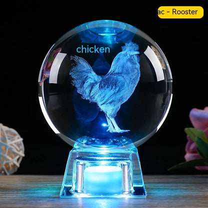 Zodiac Crystal Ball – Glowing Horoscope Decor Gift ✨