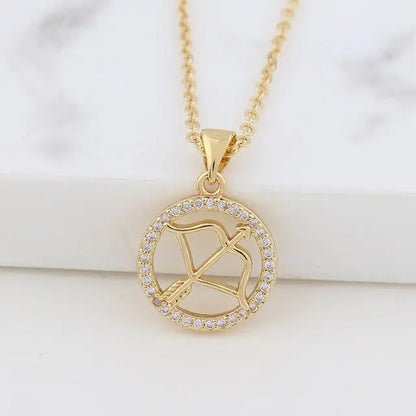 Zodiac Constellation Necklace – Crystal Star Sign Gift ✨
