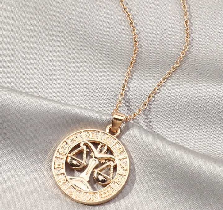Fortune Zodiac Necklace – Bold Copper Astrological Charm 🔮