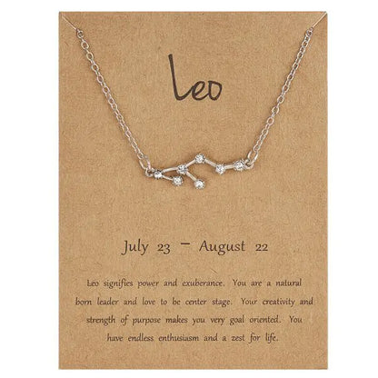Zodiac Sign Necklace – Choose Your Constellation Pendant 🌌