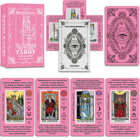 Pink Tarot Cards Deck – Beginners Guidebook & Zodiac Insight