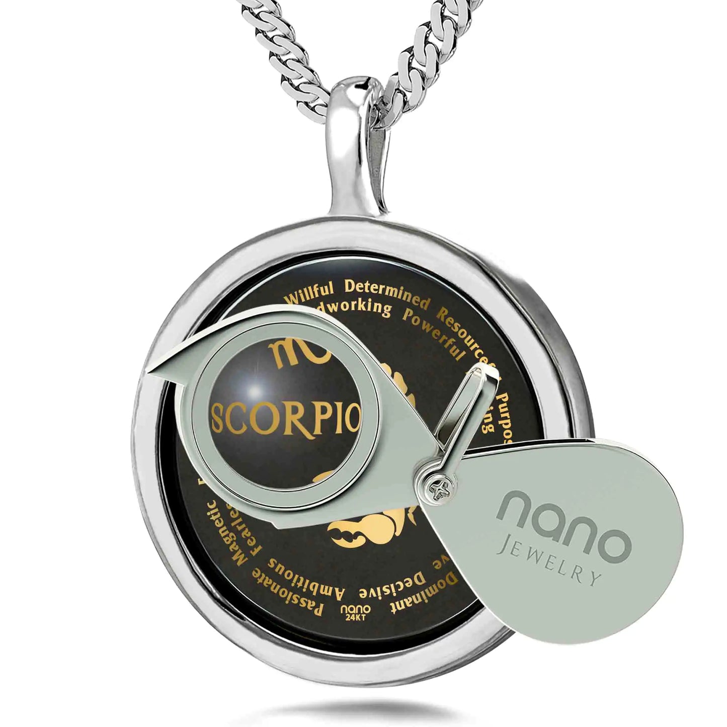 Scorpio Gold Zodiac Necklace – 24K Astrology Gift ✨