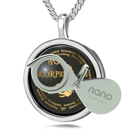 Scorpio Gold Zodiac Necklace – 24K Astrology Gift ✨