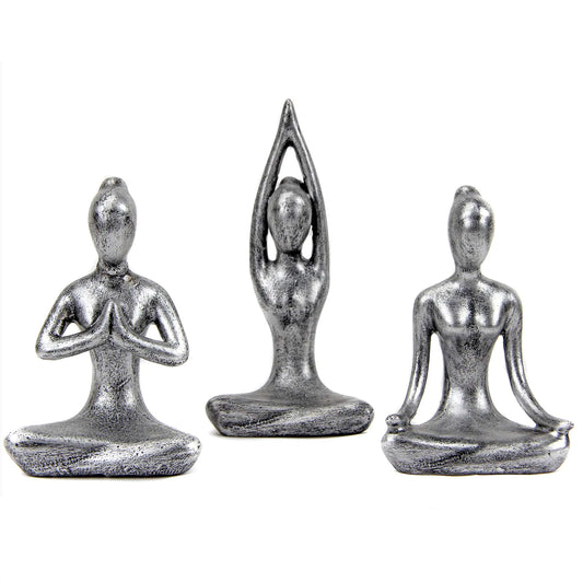 Yoga Pose Statue Set – Zen Decor for All Zodiac Signs 🕉️