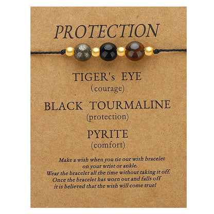 Healing Crystal Bracelet – Amethyst & Energy Protection