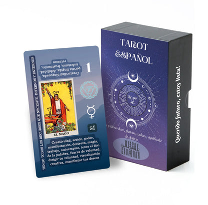 Spanish Beginner Tarot Deck – Witchy Cauldron Learning Set