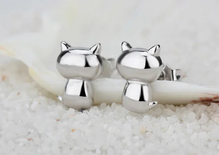 925 Silver Zodiac Cat Earrings – Hypoallergenic & Stylish