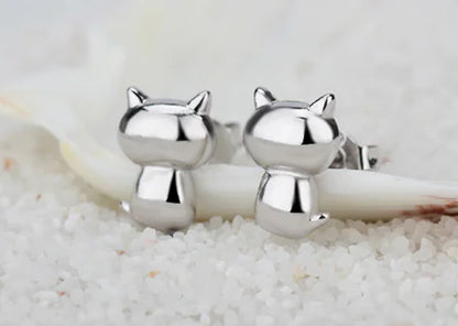 925 Silver Zodiac Cat Earrings – Hypoallergenic & Stylish