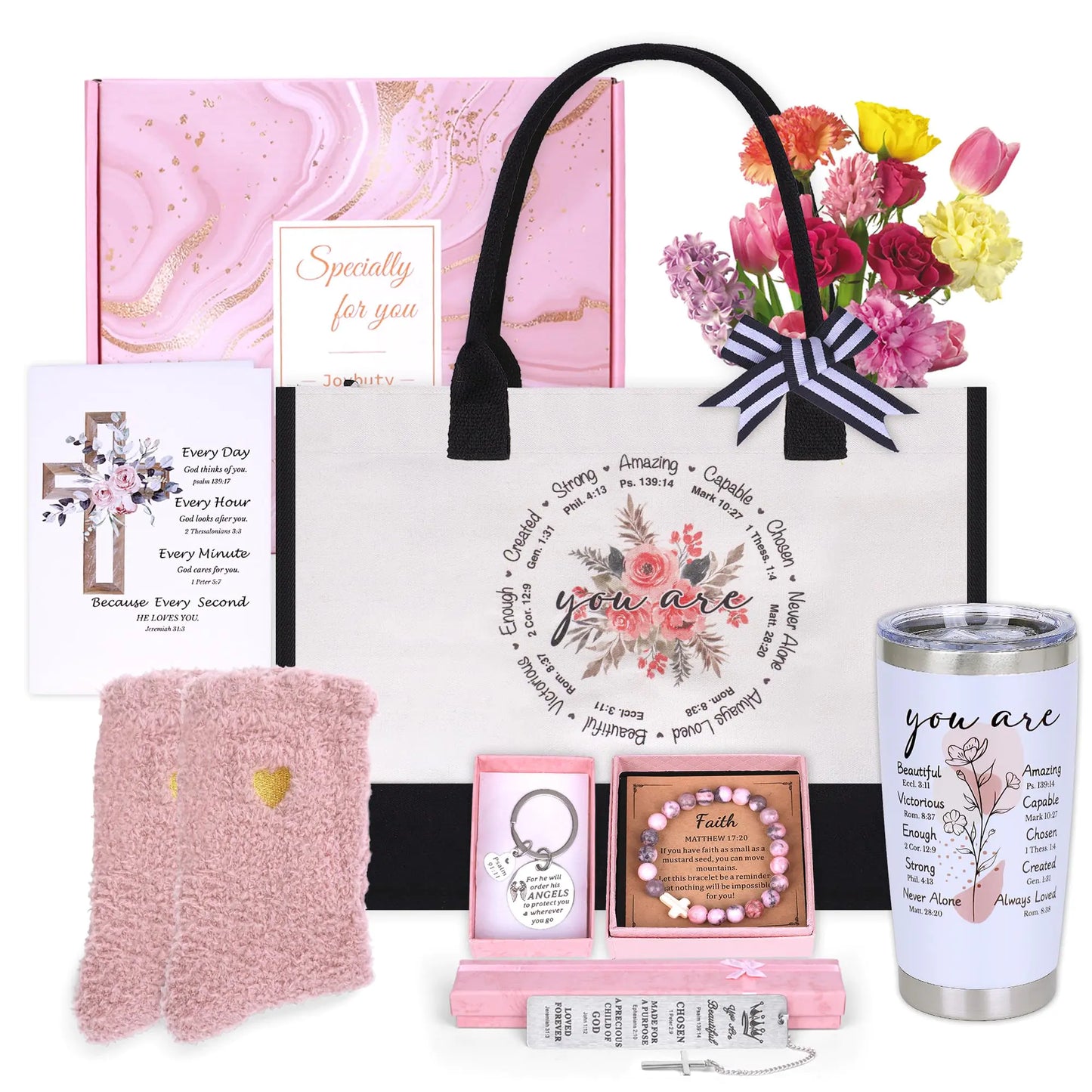 Christian Faith Gift Box – 8pc Spiritual Set for Women