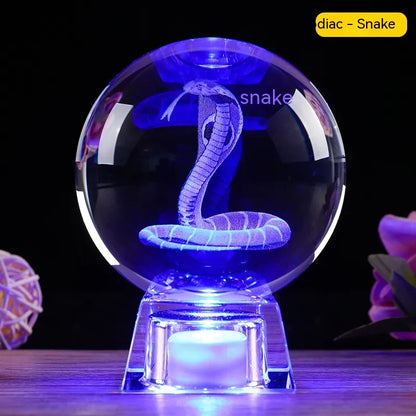 Zodiac Crystal Ball – Glowing Horoscope Decor Gift ✨