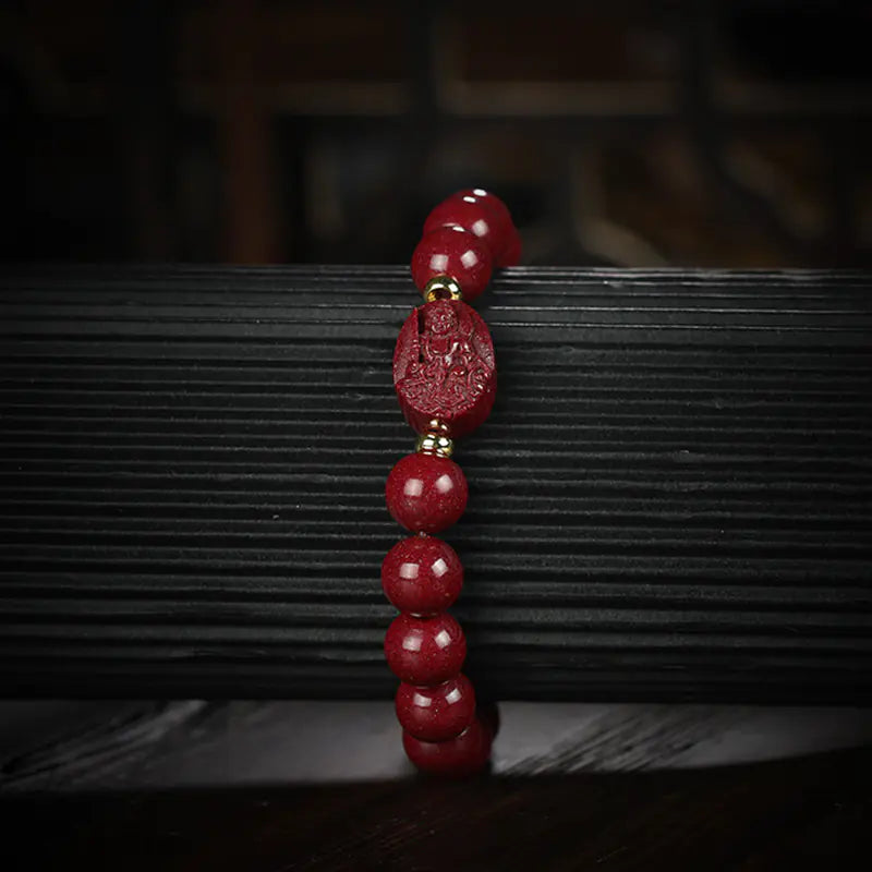 Cinnabar Zodiac Buddha Bracelet – Spiritual Energy Jewelry
