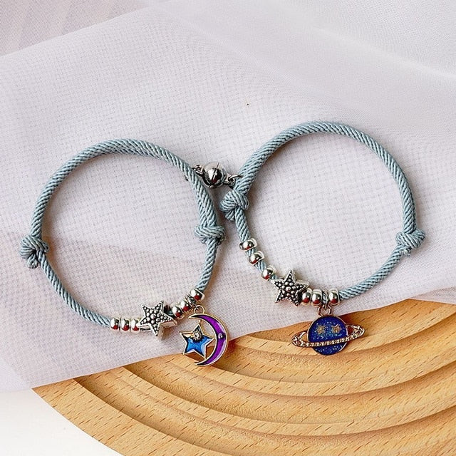 Magnetic Couple Bracelets – Natural Stone Love Gift 💫