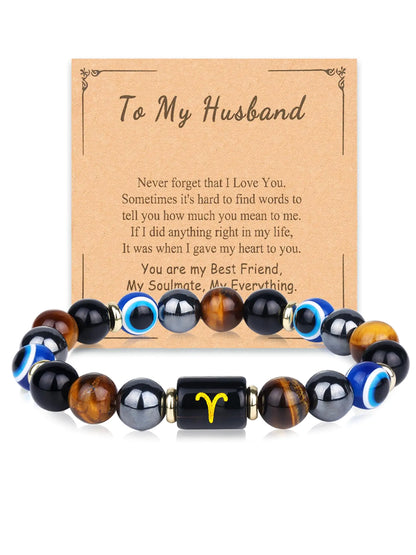 Pisces Zodiac Protection Bracelet – Gift for Him 🐟✨