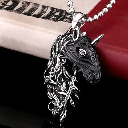 Zodiac Horse Necklace – Titanium Steel Jewelry