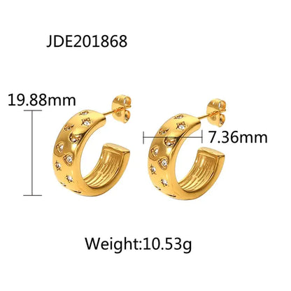 18K Gold Plated Hoop Earrings – Lightweight & Chic ✨