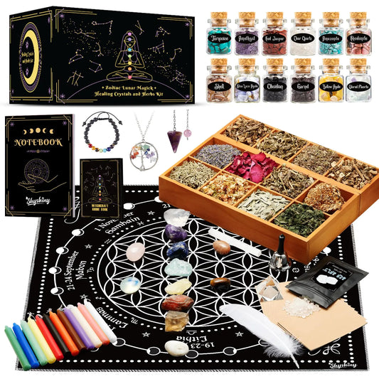Witchcraft Starter Kit – 80pc Lunar & Zodiac Magic Set