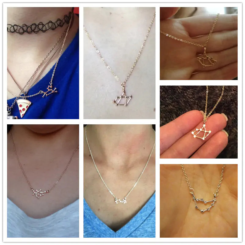 Zodiac Sign Necklace – Choose Your Constellation Pendant 🌌