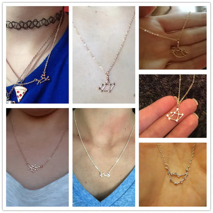 Zodiac Sign Necklace – Choose Your Constellation Pendant 🌌
