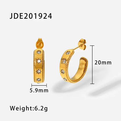 18K Gold Plated Hoop Earrings – Lightweight & Chic ✨
