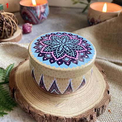 Vintage Flower Soy Candle – Scented Jar for Home ✨