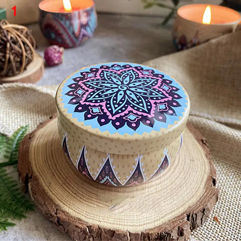 Vintage Flower Soy Candle – Scented Jar for Home ✨