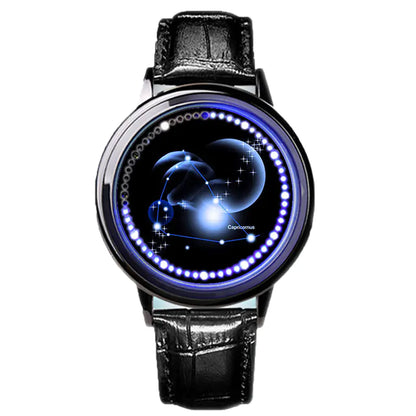 LED Zodiac Touch Watch – Waterproof Unisex Astrology Style