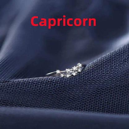 Zodiac Sign Ring – Silver Horoscope Jewelry Gift 💍