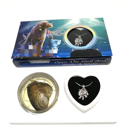 Zodiac Pearl Necklace DIY Kit – Clam & Constellation Gift 💫