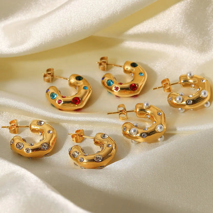 18K Gold Plated Hoop Earrings – Lightweight & Chic ✨