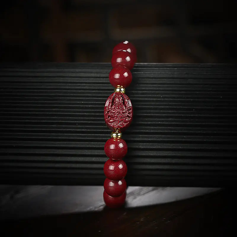 Cinnabar Zodiac Buddha Bracelet – Spiritual Energy Jewelry
