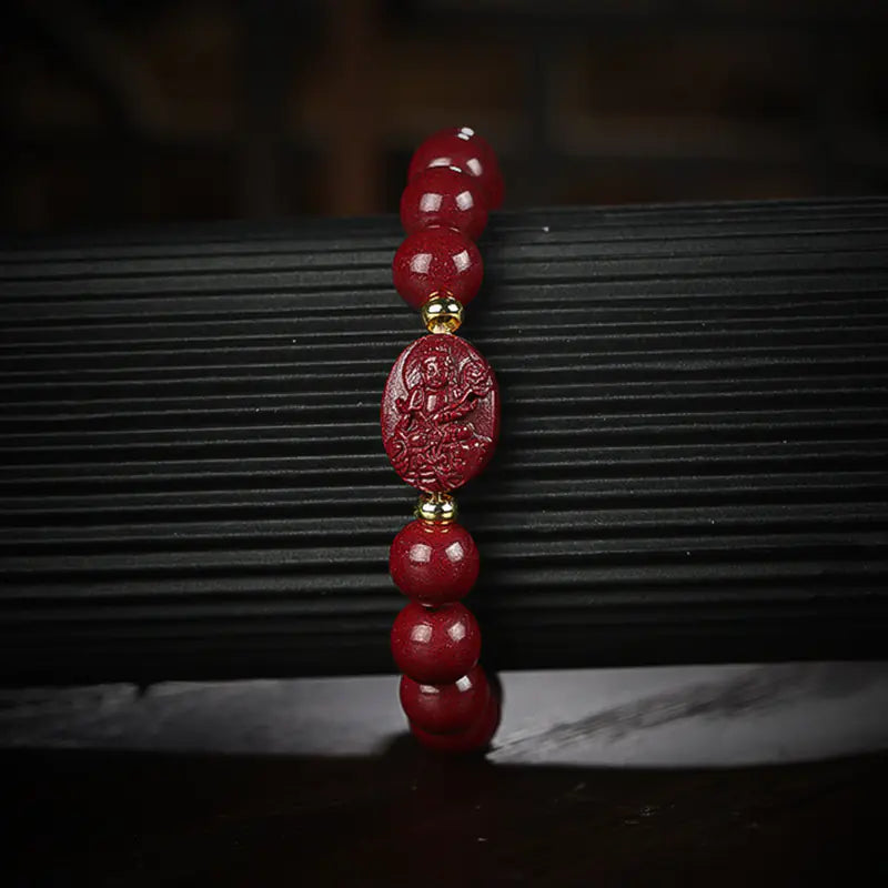 Cinnabar Zodiac Buddha Bracelet – Spiritual Energy Jewelry