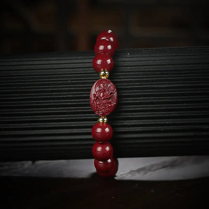 Cinnabar Zodiac Buddha Bracelet – Spiritual Energy Jewelry