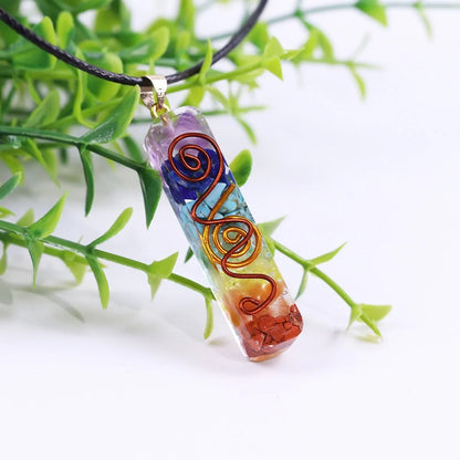 Rainbow Chakra Necklace – Healing Crystals for Balance