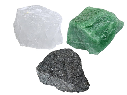 Aries Zodiac Crystal Set – Raw Healing Stones Pack ♈