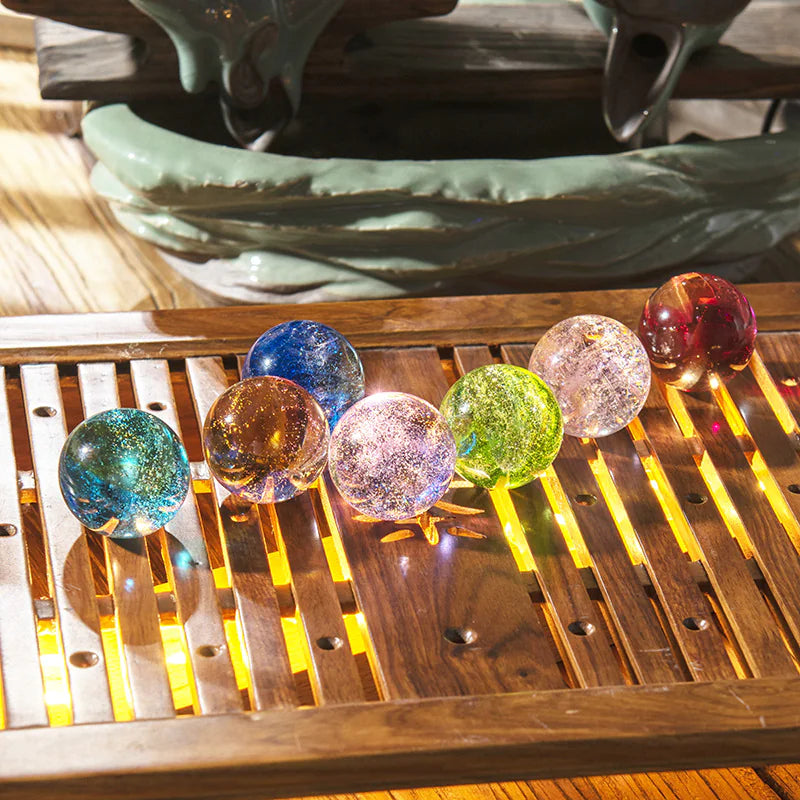 Glass Bead Crystal Ball – Sparkling Energy for All Signs