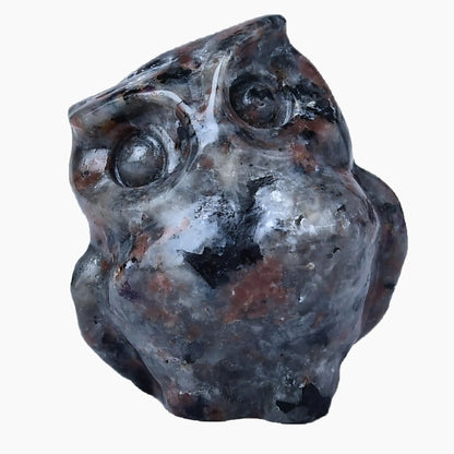 Obsidian Crystal Owl – Protection Figurine for All Signs