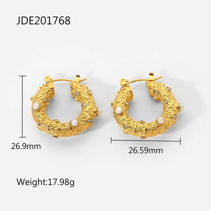 18K Gold Plated Hoop Earrings – Lightweight & Chic ✨