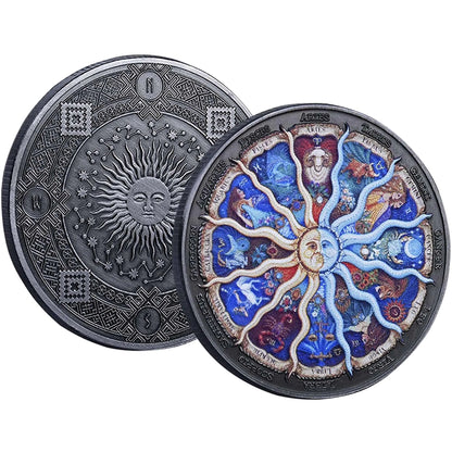 Zodiac Challenge Coin – Lucky Constellation Token ✨