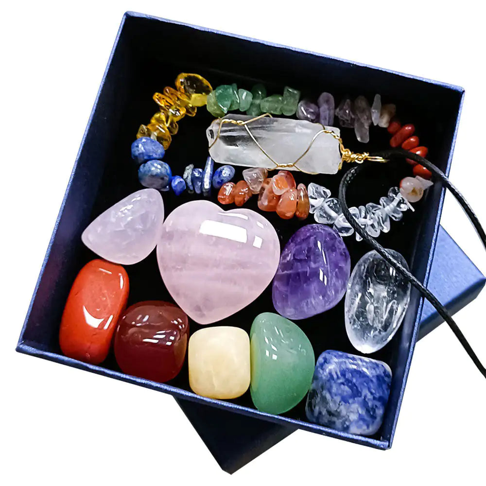 Crystal Jade Chakra Set – Love & Healing Energy Gift