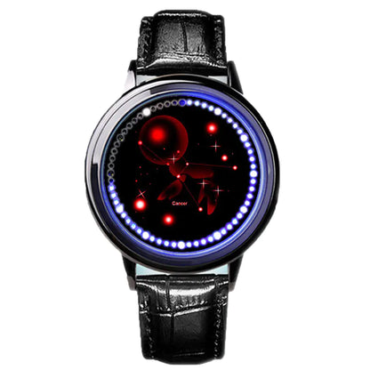 LED Zodiac Touch Watch – Waterproof Unisex Astrology Style