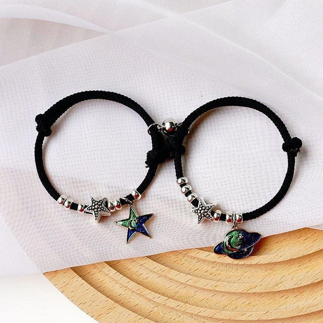 Magnetic Couple Bracelets – Natural Stone Love Gift 💫