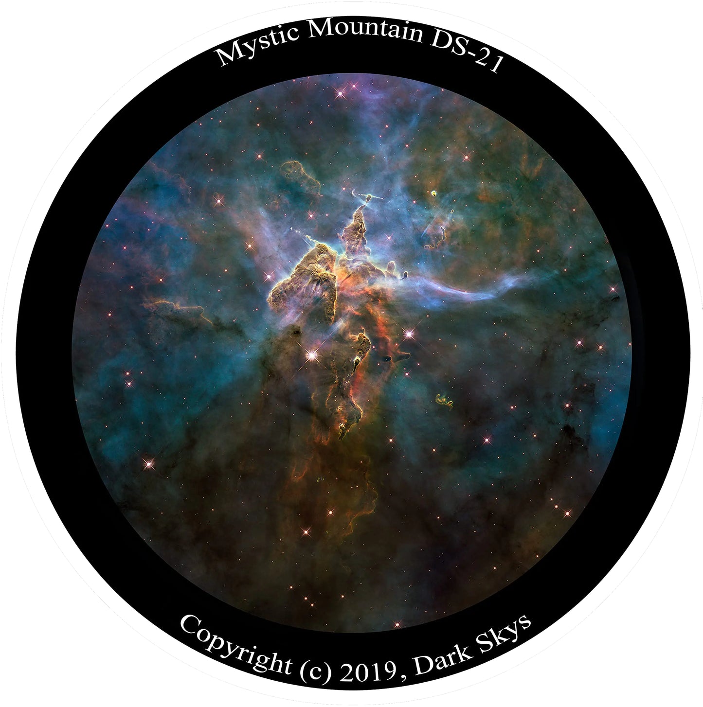 Mystic Mountain Star Disc – Carina Nebula Projection