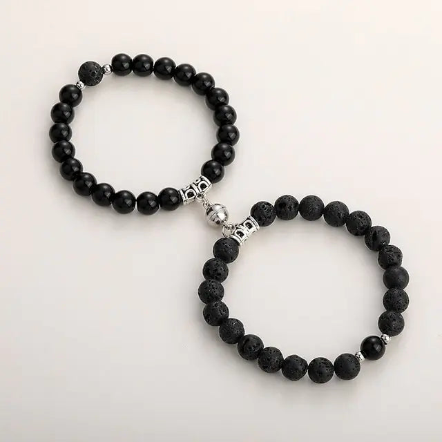 Magnetic Couple Bracelets – Natural Stone Love Gift 💫