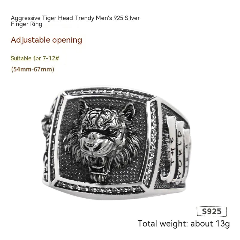 Zodiac Tiger Ring – Ethnic Style Statement Jewelry