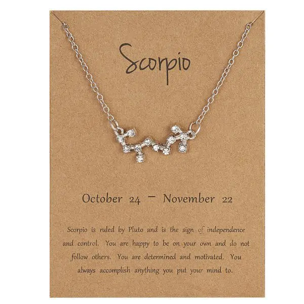 Zodiac Sign Necklace – Choose Your Constellation Pendant 🌌