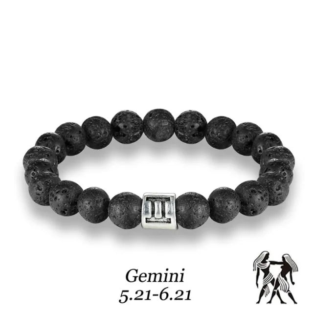 Zodiac Bead Bracelet – Personalized Astrological Gift ✨