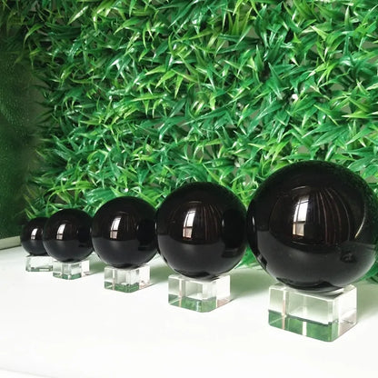 Obsidian Crystal Ball – Protection & Clarity for All Signs