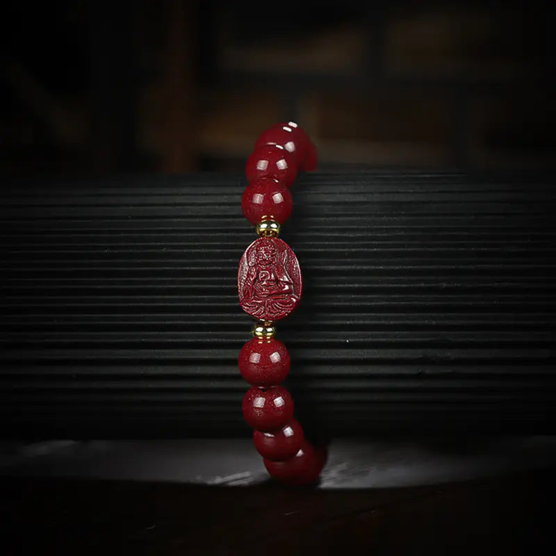 Cinnabar Zodiac Buddha Bracelet – Spiritual Energy Jewelry